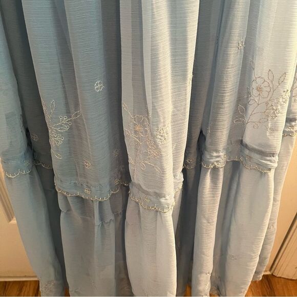 Urban Outfitters Sky Blue Lace Maxi Dress - Picture 8 of 10